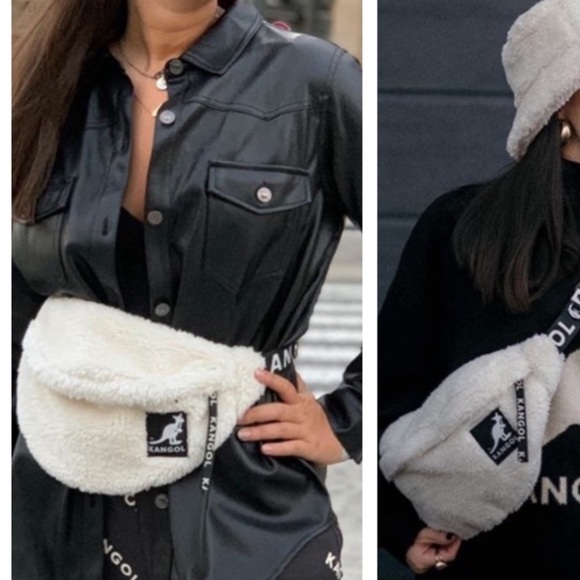 H&M Handbags - NWT Kangol x H&M Faux Shearling Waist Bag